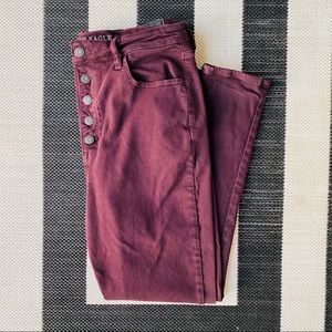 Burgundy Jegging: American Eagle